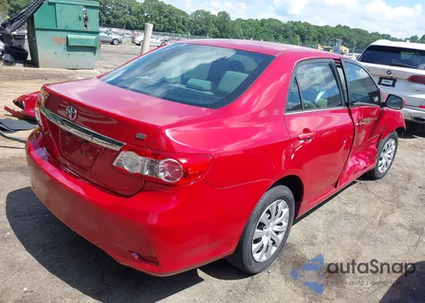 2013 Toyota Corolla Le z USA, uszkodzony, nr VIN 5YFBU4EE6DP181934